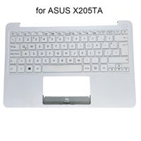 Wholesale Laptop Replacement Keyboards Computers Latin Qwerty Keyboard For Asus EeeBook X205 X205T X205TA LA White Topcase Palmrest NB0731AP0421