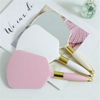 Wholesale Vintage Handheld Makeup Mirror Hand Vanity Mirrors SPA Salon with Handle Cosmetic Compact for Women
