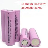 Wholesale 100 high quality rechargeable lithium ion battery cell ICR V mAh mAh large capacity C power discharge li ion batteries
