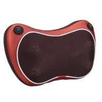 Wholesale Car Electric Lumbar Neck Back Massage Pillow Gears D Heads Kneading Cushion Heat Magnetic Stone Massager