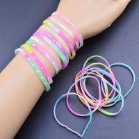 Wholesale Charm Bracelets Pack Colorful Silicone Wedding Guests Gifts Baby Shower Kids Birthday Party Favors Wrist Decorate Supplies