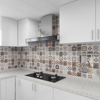 Wholesale Wall Stickers Kitchen Back Splash Tile Toilet Bathroom Shower For Tiles Waterproof Vinilos Cocina Home Decoration EH50TS