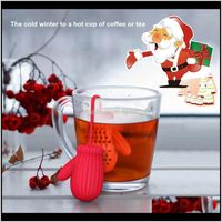 Wholesale Tools Gloves Shape Strainers Santa Claus Sile Tea Coffee Infuser Filter Years Gift Party Favor Home Desk Decor Ffa27311 Rpcg Rlcfb