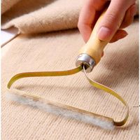 Wholesale NEWPortable Lint Remover Mini Rollers Hair Remove Carpet Brush Sweater Woolen Coat Clothes Brushes Fur Cleaning Tools Wood Metal RRF12070