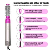 Wholesale Generic Electric Hair Dryer Blow Dryer Professional Hair Curling Iron Hair Waver Pear Flower Cone in Hot Air Brush