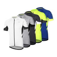 Wholesale Racing Jackets Men s Short Sleeves Cycling Jersey Quick Dry Zipper Bike Jerseys Bicycle Shirt MTB Mountain Clothing Wear Breathable Yellow