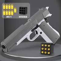 Wholesale M1911 Colt Shell Throwing Pistol Blaster Manual Toy Gun Shooting Safe Launcher Model For Adults Boys Kids Outdoor Games Birthday Gifts
