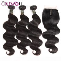 Wholesale 9A Indian Body Wave Human Hair Bundles with Closure Price Body Wave Human Hair Wefts Fast Shipping Body Wave Top Vendor