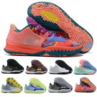 Wholesale Men Kyries IV Low Irvings Mens Basketball Shoes Heal the world S White Blue Black Gold Green Orange Sport Sneakers Size US