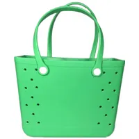 Wholesale Shoulder Bags Waterproof Woman EVA Tote Large Shopping Basket Beach Silicone Bag Purse Eco Jelly Candy Lady Handbags