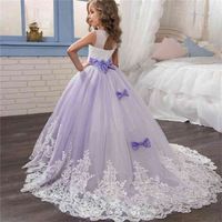 Wholesale Eleagant Formal Princess Dress Children Wedding Party Pageant Long Prom Gown Kids Dresses for Girls Size Years