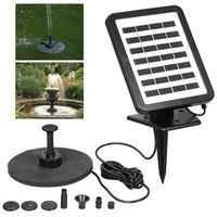 Wholesale Solar Fountain Mute Pump Nozzles DC W Cable Low Noise Brushless Powered Solar Back Up Battery Pond Patio Pool Water Garden Decorations