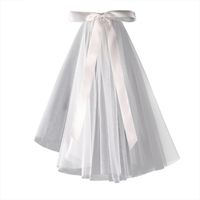 Wholesale 2 Tier Girls Communion Veil with Comb Cut Edge Both Layer Tulle Length quot