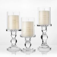 Wholesale Candle Holders pc In Glass For quot Pillar And quot Taper Candle Wedding Decoration Candlestick Set