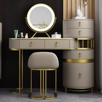 Wholesale furniture Bedroom Italian light luxury tables storage cabinet integrated small house type rock plate dressing table network red style dressings tableing