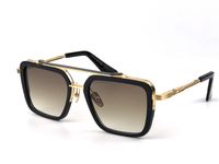 Wholesale pop sunglasses SEVEN men TOP design metal vintage fashion style square frame outdoor protection UV lens eyewear with case