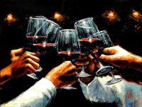 Wholesale Wine Better Life Oil Painting On Canvas Home Decor Handcrafts HD Print Wall Art Picture Customization is acceptable