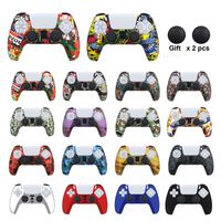 Wholesale Protective Cover Silicone For SONY Playstation For PS5 Accessories Controller Rubber Case For PS5 joysticks Thumb Grips Caps