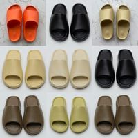Wholesale With Box Slippers sandals Sneakers Shoes Graffiti Bone White Resin Desert Sand Rubber Summer Earth Brown Flat Men Women Beach fashion Outdoor Trainers Size US