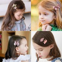 Wholesale Hair Accessories Tie Kids Sets Pink Bow Crown Star Candy Princess Rings Hairpins Clip Pom Headwear Gift Box
