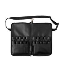 Wholesale Multi Function Portable PU Cosmetic Bag Large Capacity Makeup Brush With Zipper Belt For Professional Artist Bags Cases