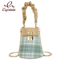 Wholesale Evening Bags Fashion Sewing Mini Pail Purse Casual Woman Designer Chain Shoulder Strap Attached