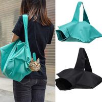 Wholesale Cat Carriers Crates Houses Outdoor Pet Sling Carrier Hands Free Shower Bathing Net Bag Pouch Mesh Shoulder Travel Tote Puppy