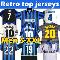 Wholesale finals MILITO SNEIJDER ZANETTI Retro Classic inter Soccer jersey Pizarro MILAN jerseys Djorkaeff Baggio Football shirts top