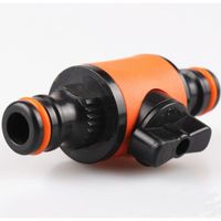 Wholesale Watering Equipments Quick release Double Way Water Pipe Joint With Switch In line Shut off Connector For Garden Hose Clamp Repair
