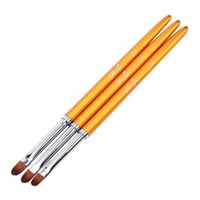Wholesale Nail Brushes Specialty Art Metal Handle Acrylic UV Gel Extension Builder Petal Flower Painting Drawing Brush Manicure Tools Fashion