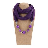 Wholesale Est Fashion Elegant Jewelry Scarves For Women Soft Cotton Scarf Lady Spring Autumn Pendant Female