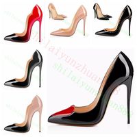 Wholesale New extreme Red Bottom high for woman cm party shoes thin heels slip on ladies shoes plus size yellow blue purple cust