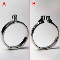 Wholesale Nxy Cockrings Sodandy Stainless Steel Cock Rings Penis Male Metal Cockring Chastity Belt Bondage Gear for Men Device Accessories Sex