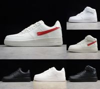 Wholesale 2021 Designers Outdoor FORCES Men Low Skateboard Shoes Cheap One Unisex Knit Euro Airs High Women All White Black Red Leather Trainer Sneaker