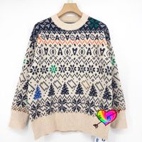 Wholesale 2021FW Sweater Men Women High Quality Christmas Graphic Pullovers Vintage Sweaters