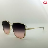 Wholesale Metal sunglasses plating italian designer pink metal sunglasses for womens fashion man woman uv400 full frame blue adumbral oculos