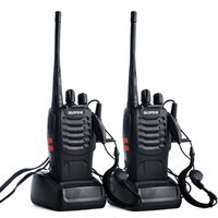 Wholesale Walkie Talkie Baofeng Interphone Bf s Two way Wireless UHF s MHz Channels Portable Transceiver With Headset Unids