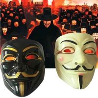 Wholesale Scary Horror Halloween Costume Face Masks Movies Clown Killer V for Vendetta Mask Fawkes Anonymous Props Cosplay Party Fancy Dress Ball Facemask Headwear G84C3DB