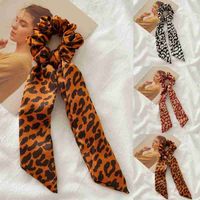 Wholesale Woman Headwear Leopard Print Headbands Women Accessories Ring Bows Soft Hair Rubber Bands