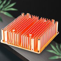 Wholesale Fans Coolings Computer Server CPU Chip Pure Copper Needle Cylindrical Heat Sink Fins Diy Passive Radiator Overclocking Silent Fanless