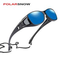 Wholesale Polarized sunglasses unisex prescription sunglasses for men and women overlapping lenses outdoor fishing O3DV