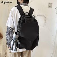 Wholesale Backpack Backpacks Unisex Korean Style Solid School Book Couples Back Pack Travel Large Capacity Nylon Bag Water proof Ins Leisure Bags