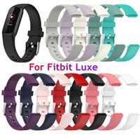 fitbit straps 2022 - Replacement Watchband Bracelet Wrist Strap Waterproof Wristband Sport Women Men Soft Silicone Straps For Fitbit Luxe Smart Watch Band