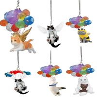 Wholesale Keychains Angel Wings Cat And Dog Balloon Car Pendant Wind Chime Charm Key Chain Purse Keychain Jewelry