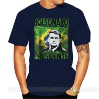 Wholesale Men s T Shirts Bolsonaro Presidente Brasil T Shirt Election Clothing Canada Diy Prited Tee Shirt