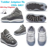 Wholesale Jumpman s Cool Grey Kids Basketball Shoes New Model Fashion Designer Babys Toddler Children Outdoor Sneakers With Box Keychain Tag