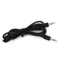Wholesale Black mm Silver plated Connectors Male To Male AUX Audio Cable for Speaker Phone Headphone MP3 MP4 DVD CD ecta54a01a05