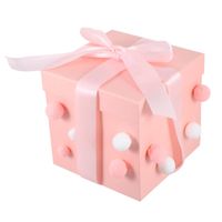Wholesale Gift Wrap Felt Balls Embellishment Packaging Box Ribbon Packing