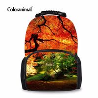 Wholesale Backpack Coloranimal Beautiful D Landscape Sunflower Printing School Felt For Children Brand Design Women Shopping Bags