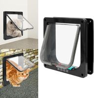 Wholesale Pet Supplies Security Flap Door Way Lockable Animal Small Cat Dog Gate Kitten Apparel